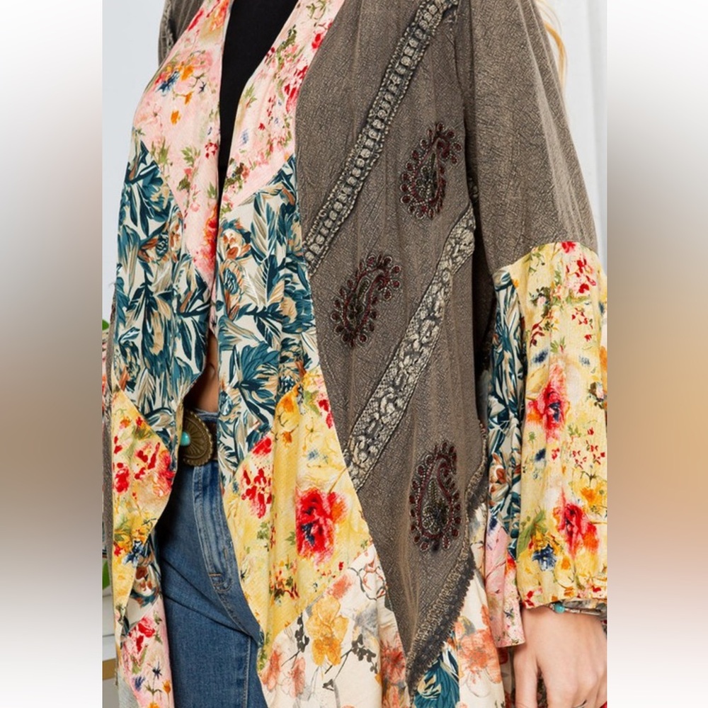 NWT YOUNG THREADS BLAZER/KIMONO - Picture 5 of 6